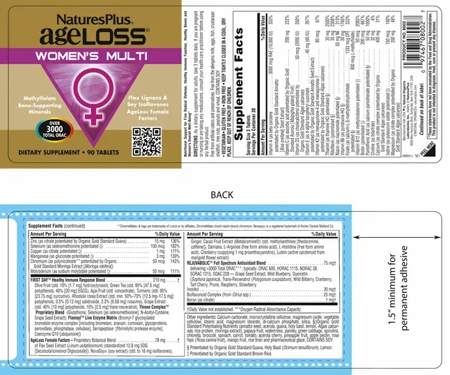 AgeLoss Woman's Multi - 90 Tablets - Image 4