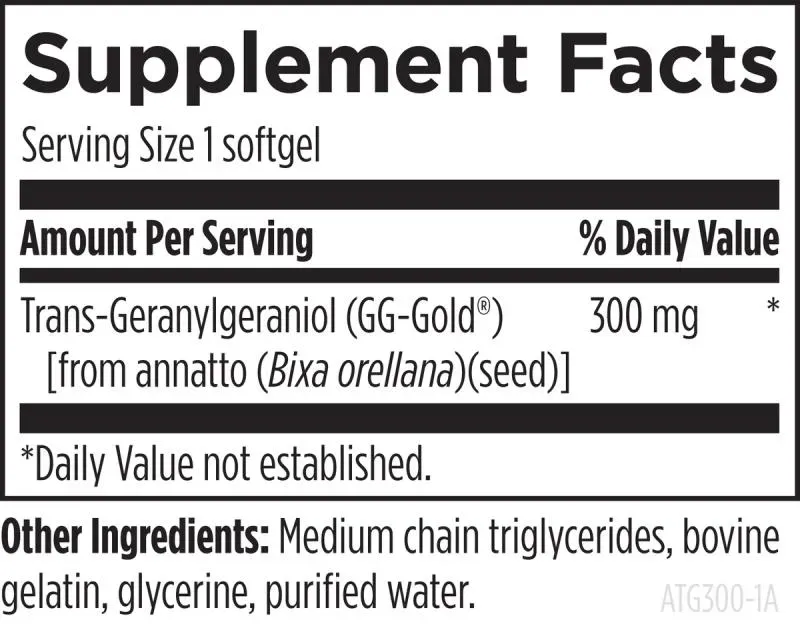 Annatto-GG™ 300 - 60 softgels - Image 2