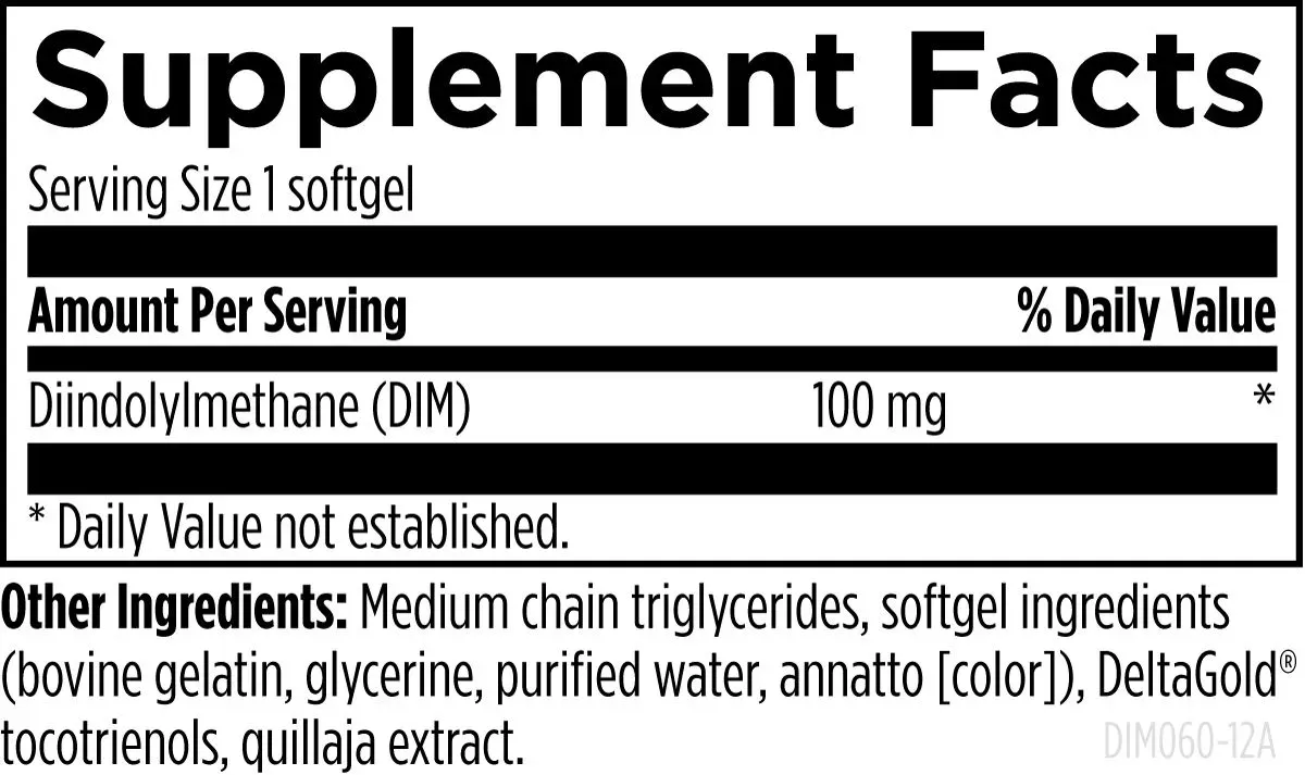 DIM-Evail™ - 60 softgels - Image 2