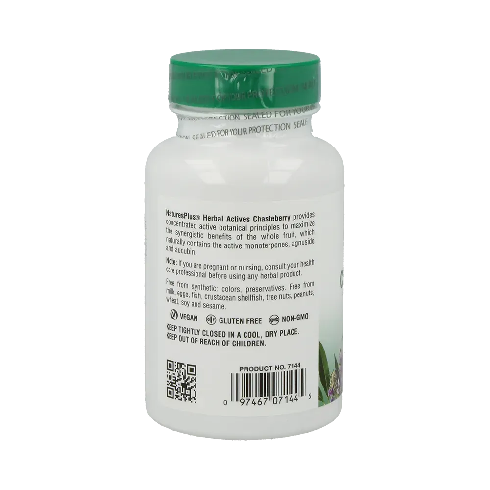 Herbal Actives Chasteberry - 60 capsules - Image 3