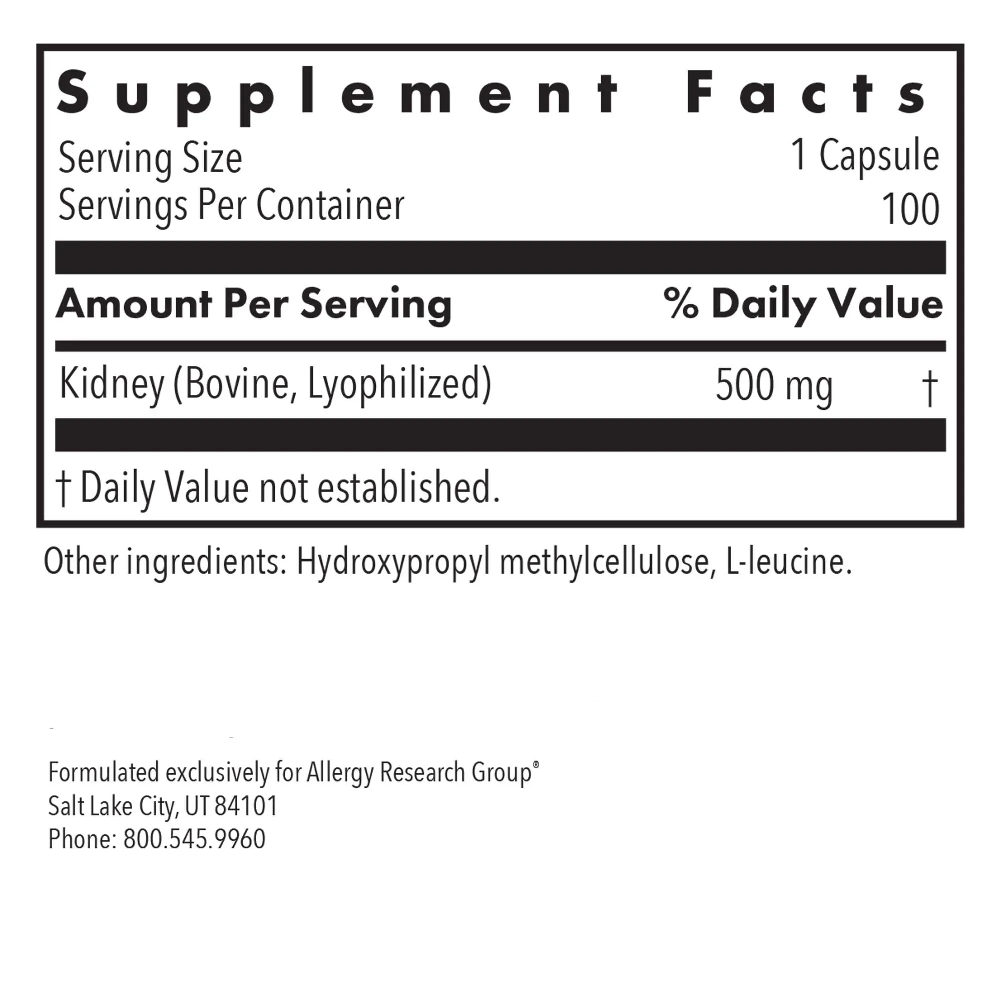 Kidney Beef - 100 capsules - Image 2