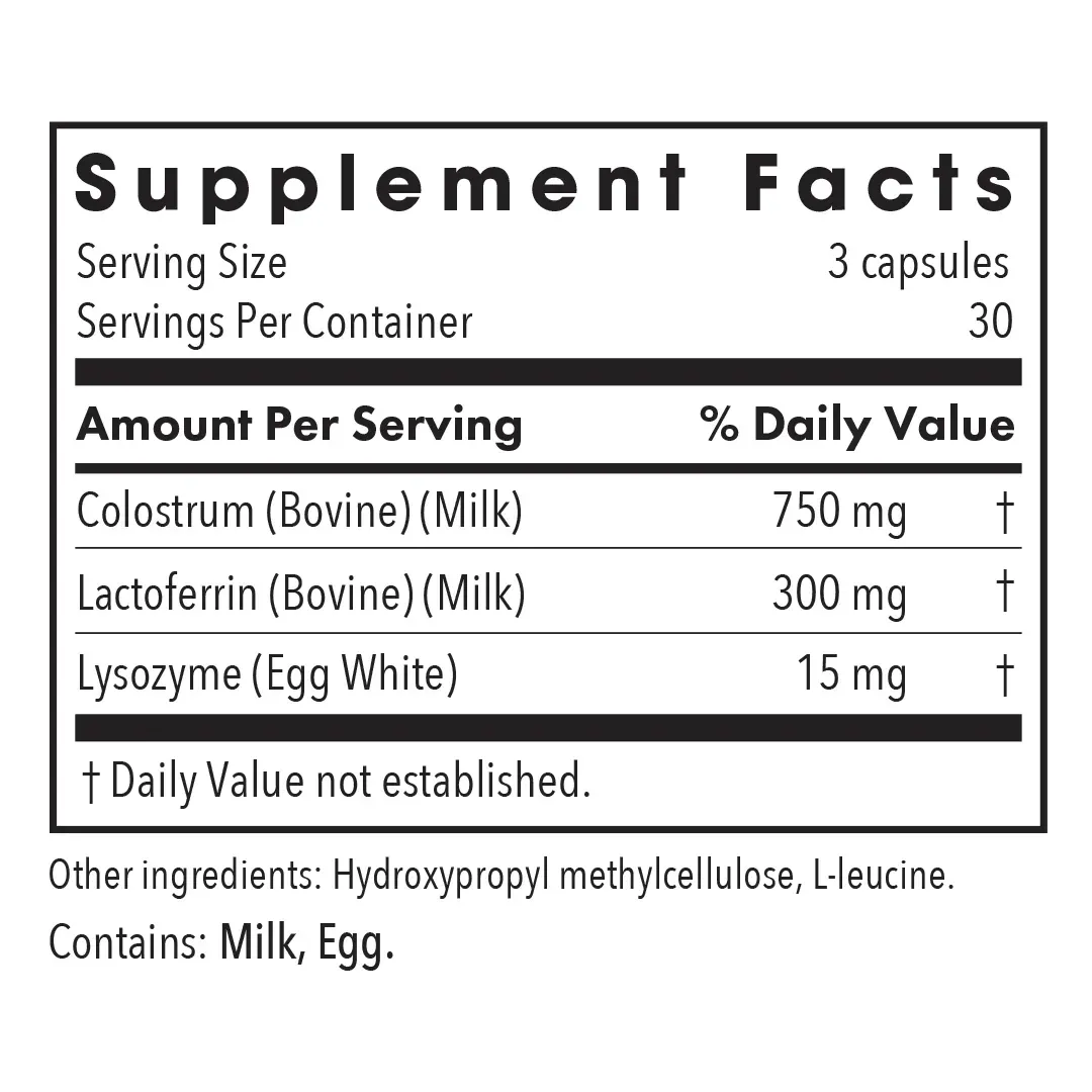Laktoferrin with Colostrum - 90 capsules - Image 2