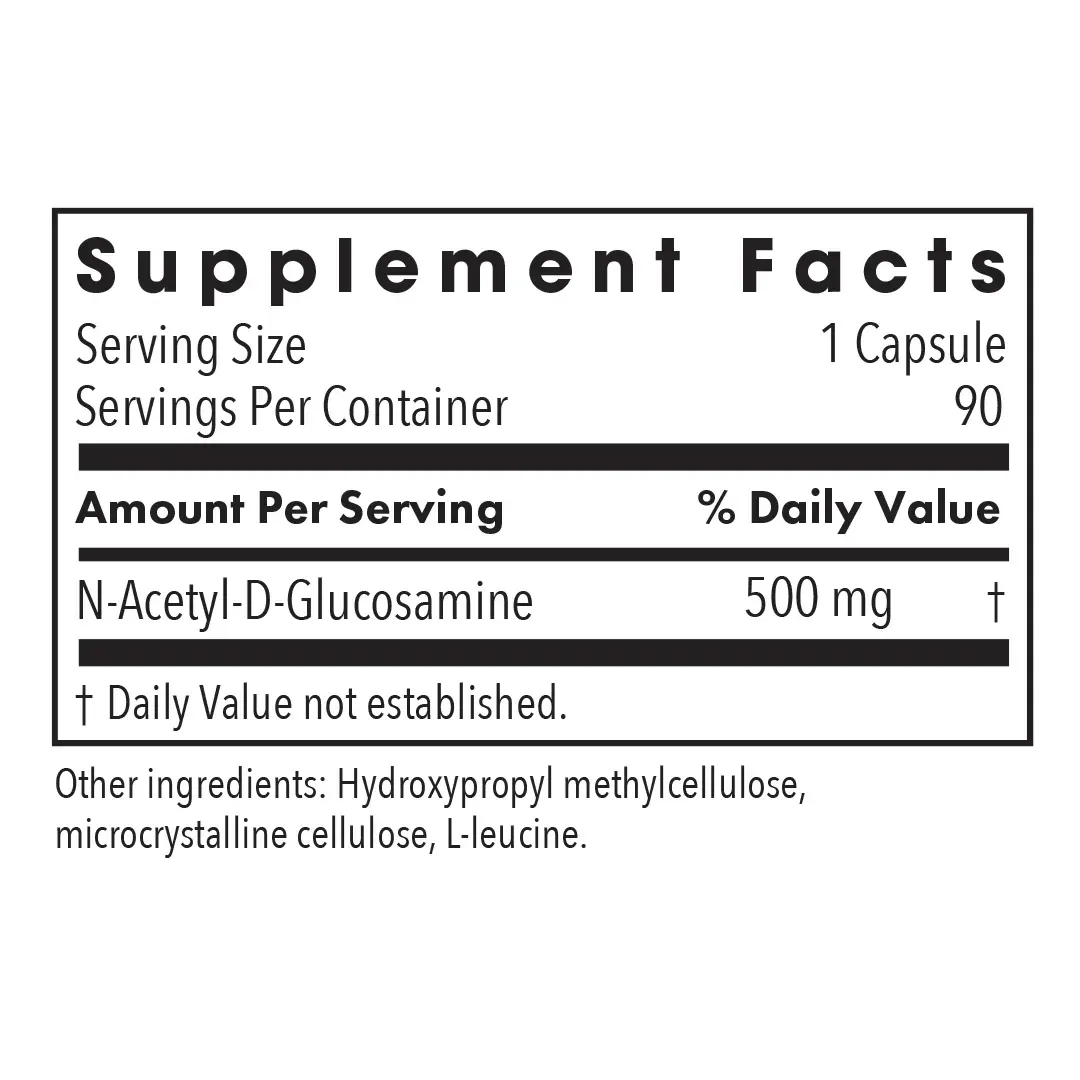 N-Acetyl Glucosamine - 90 capsules - Image 2