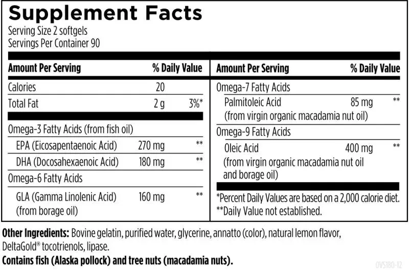 OmegAvail™ Synergy - 180 softgels - Image 2