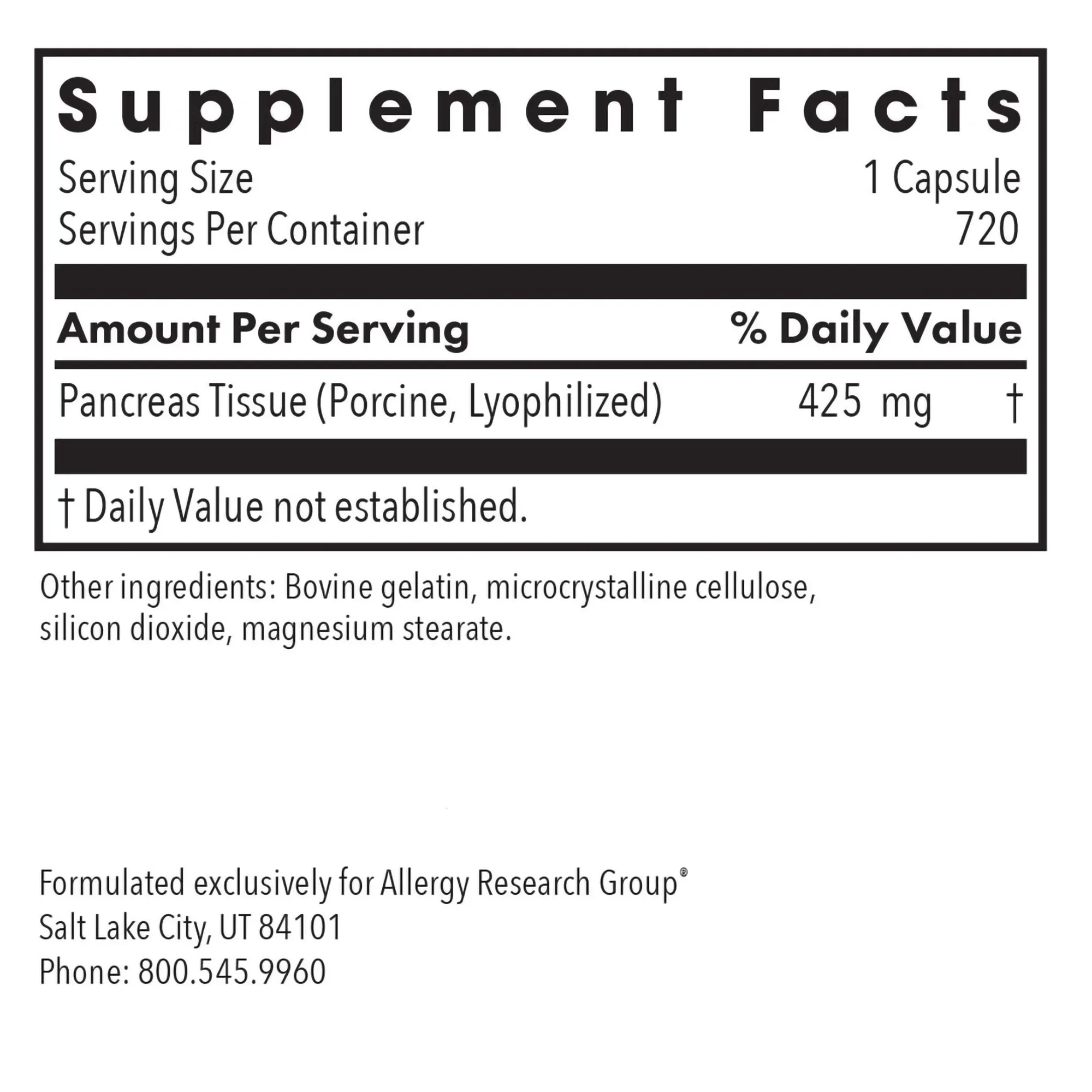 Pancreas Pork - 720 capsules - Image 2
