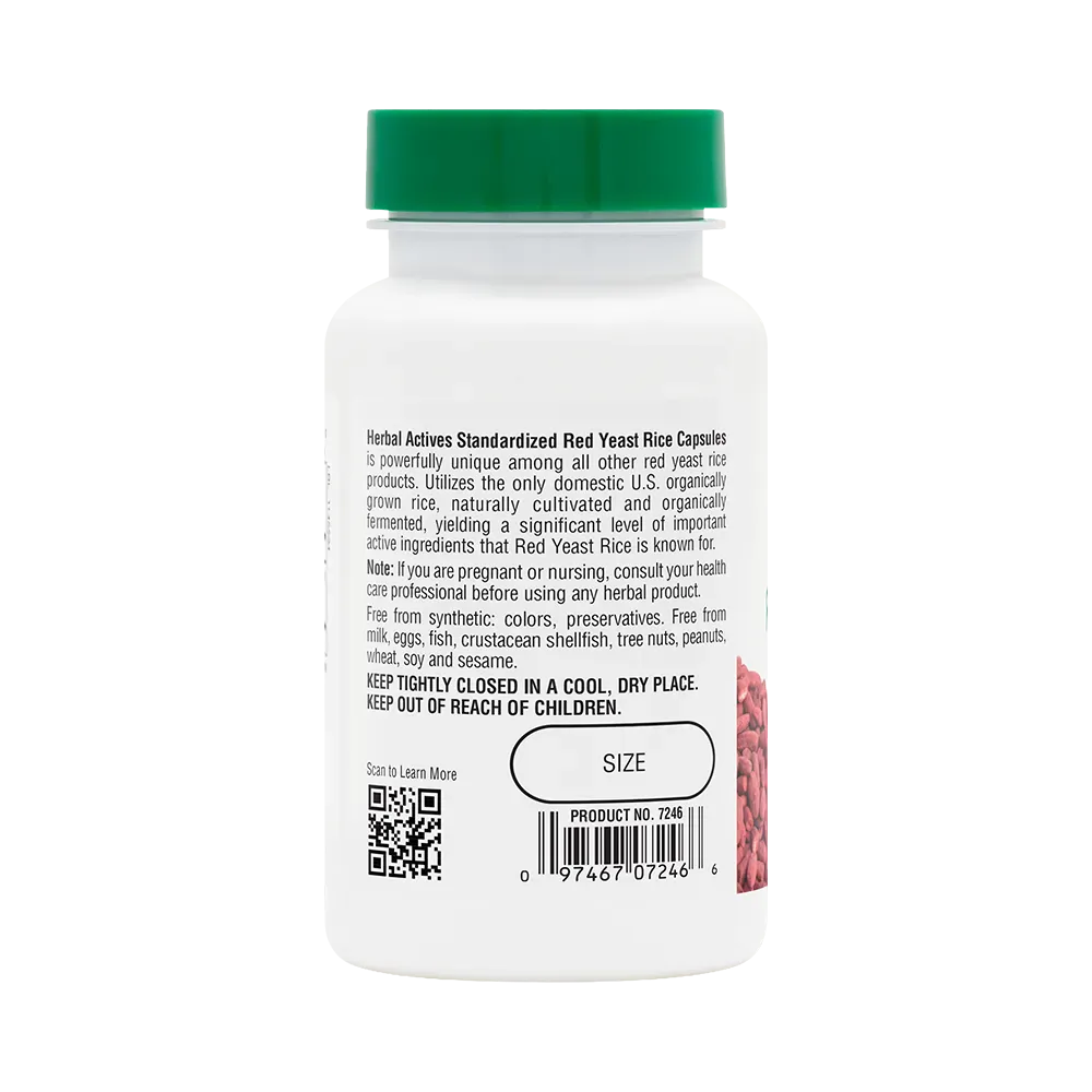 Red Yeast Rice 600 mg - 60 Capsules - Image 3