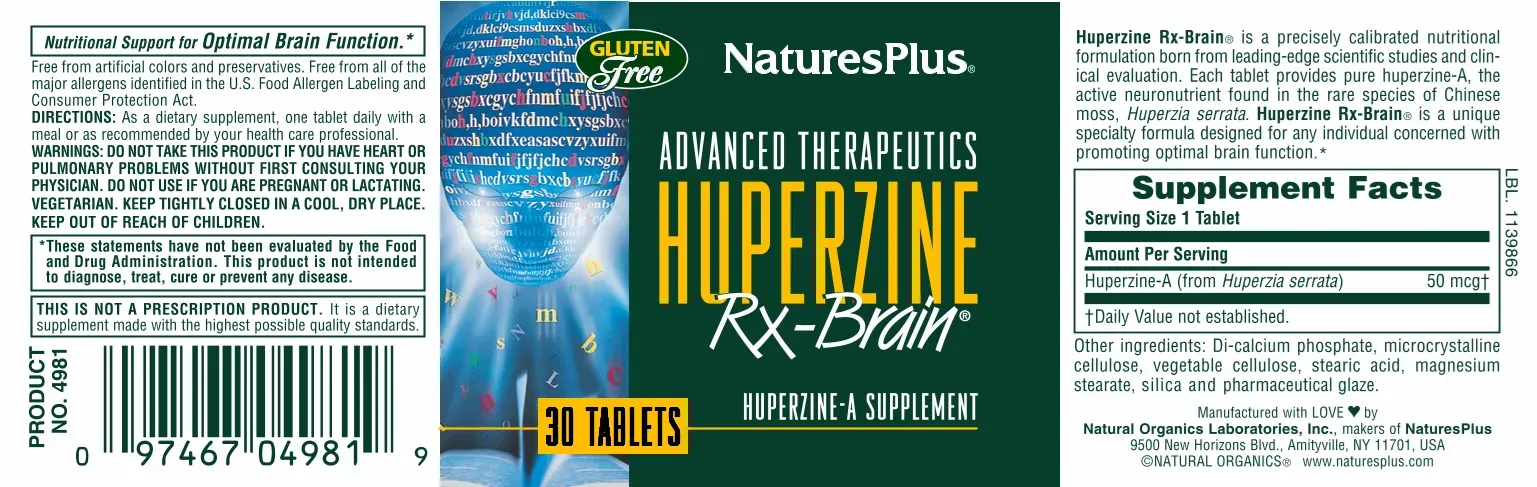 Rx-Brain Huperzine® - 30 Tablets - Image 4