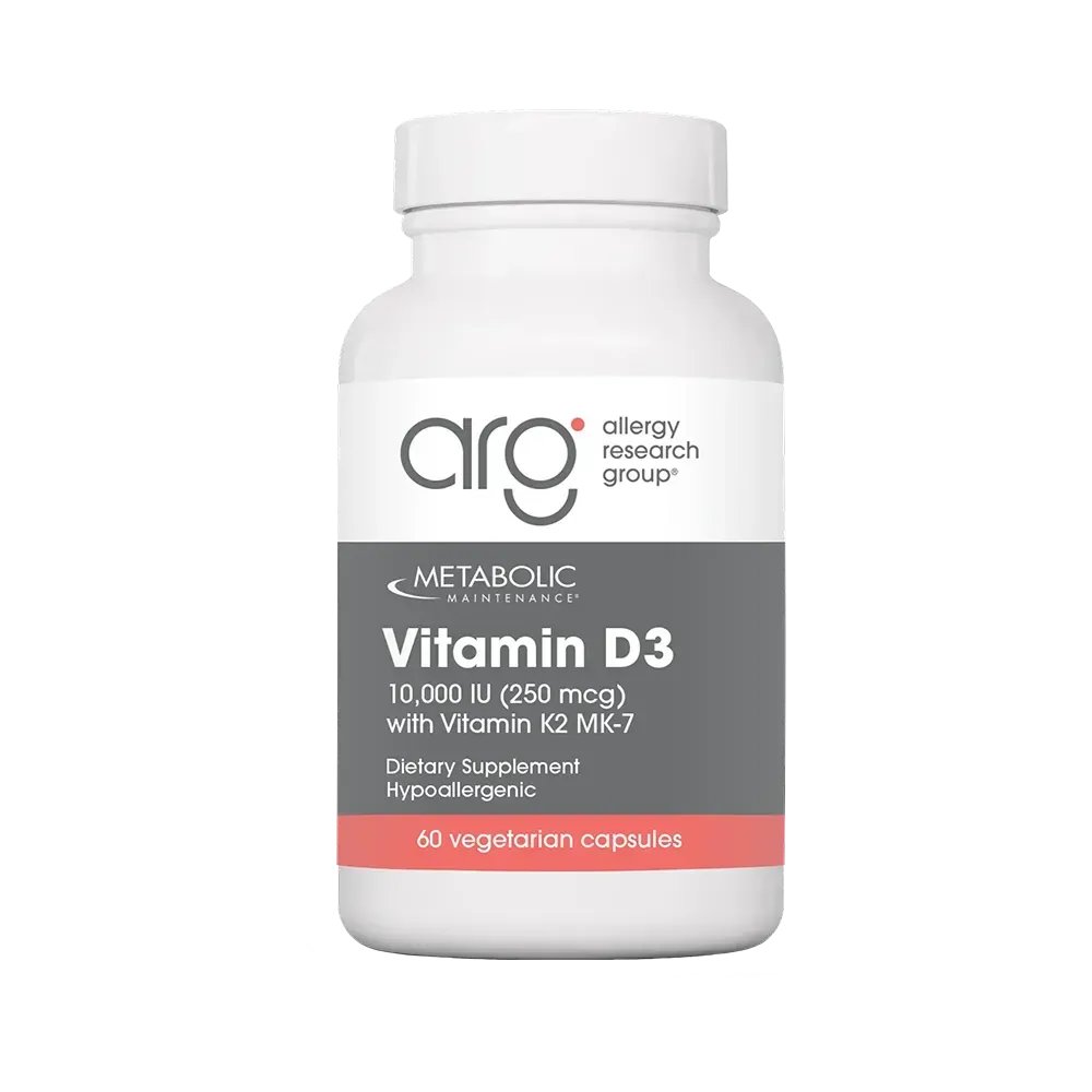 Vitamin D-3 10,000 IU + K2 - 60 capsules