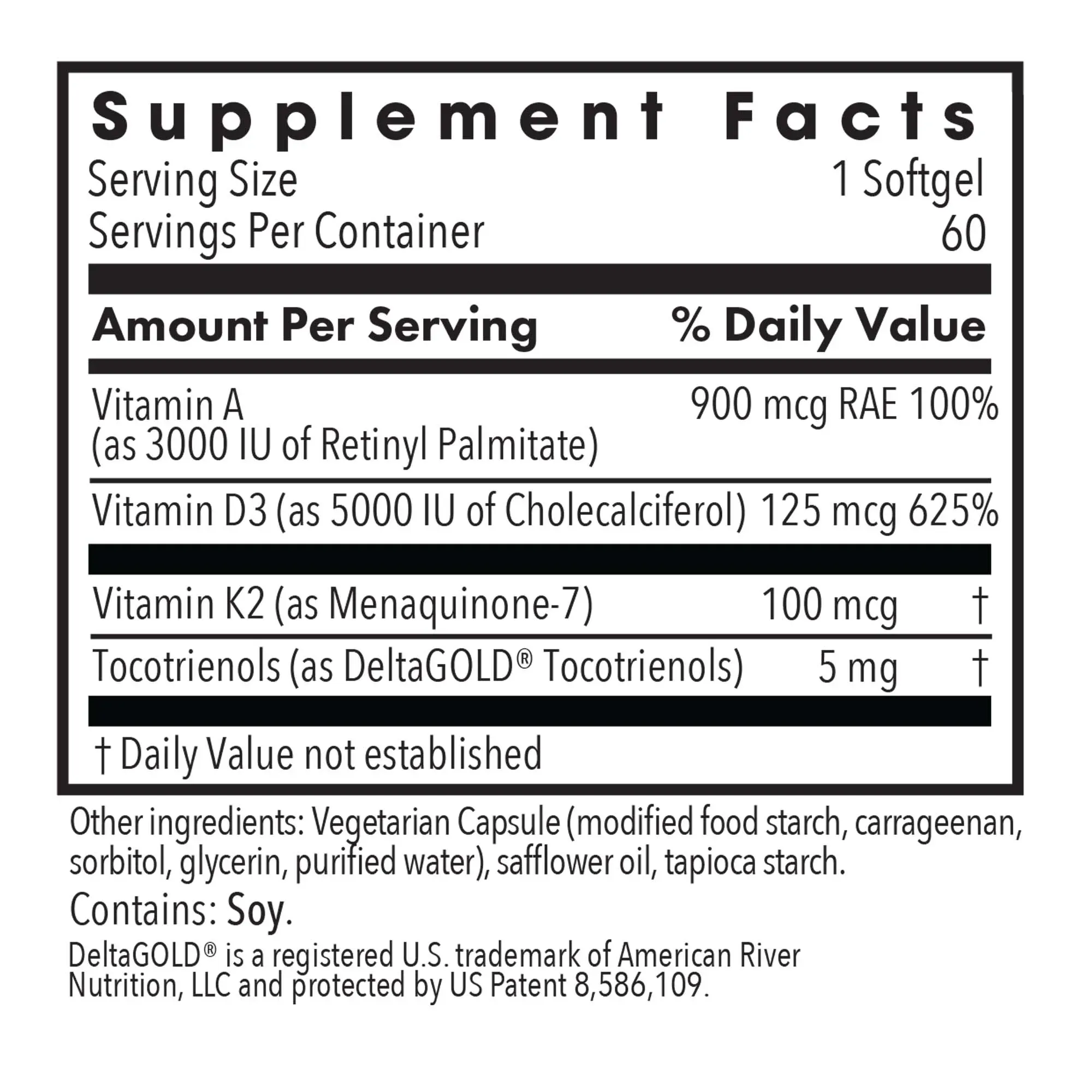 Vitamin D3 Complete 5000 - 120 softgels - Image 2